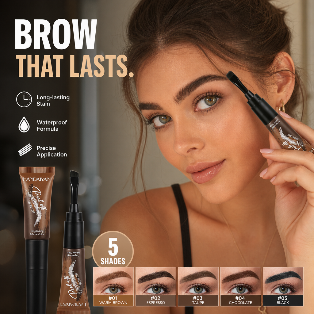 🏆 Last Day Special Price £10.99 ! 💞Buy 1 Get 1 Free💞50K+ SOLD!🎨Waterproof Brow Tint – Peel‑off, easy apply. Covers greys, shapes perfectly. A brow game changer!🌟