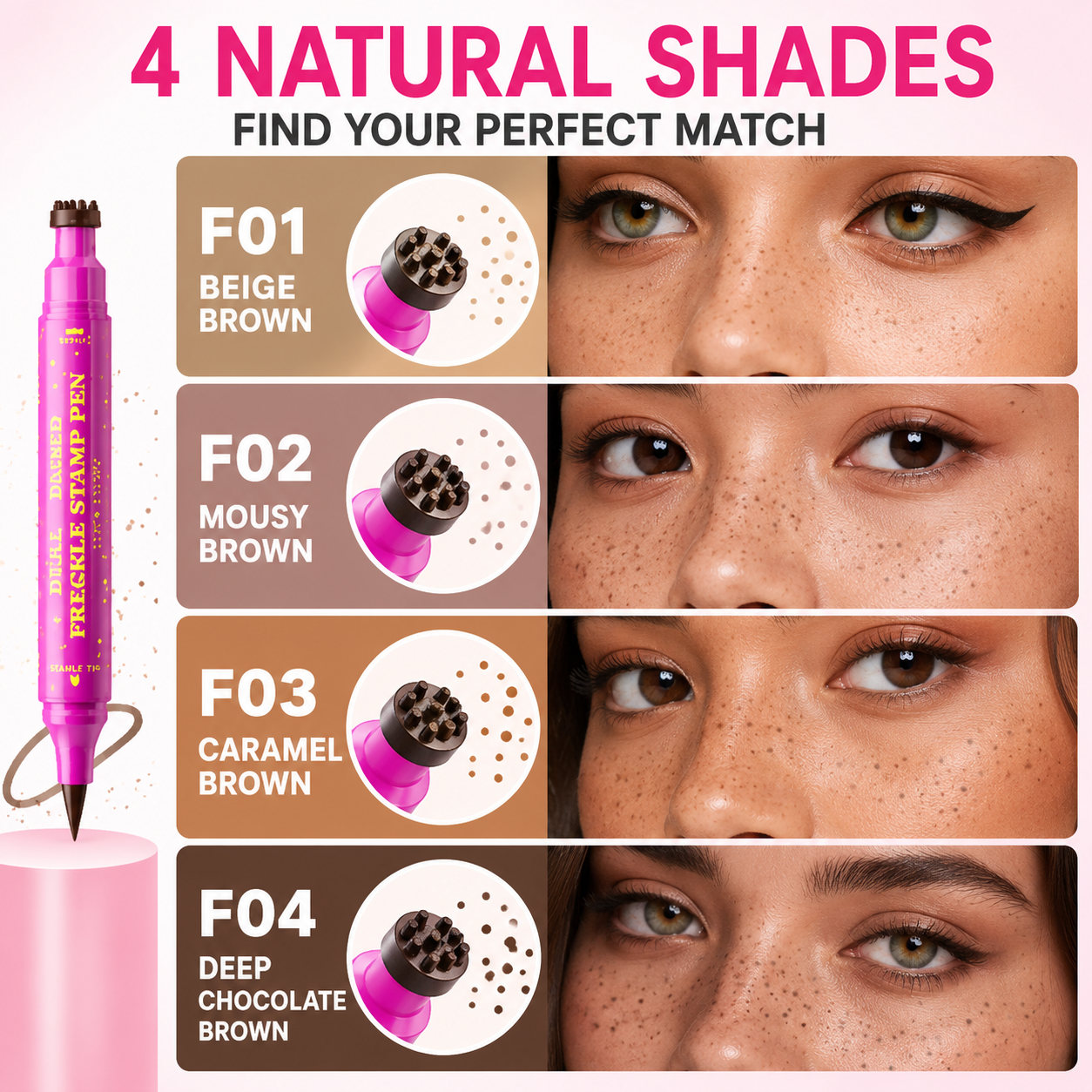 🔥Limited time 70% OFF🪄 Instant Sun-Kissed Vibe! Dual-Ended Freckle Pen