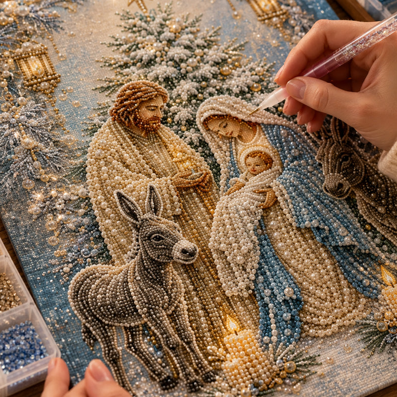 🔥Limited time 70% OFF -Nativity Scene Diamond Painting Kit