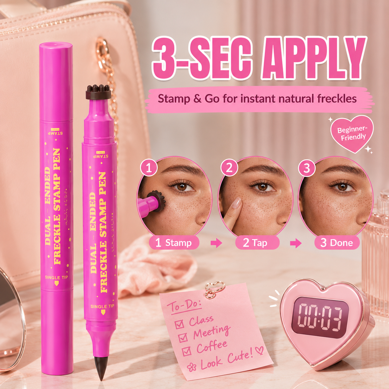 🔥Limited time 70% OFF🪄 Instant Sun-Kissed Vibe! Dual-Ended Freckle Pen