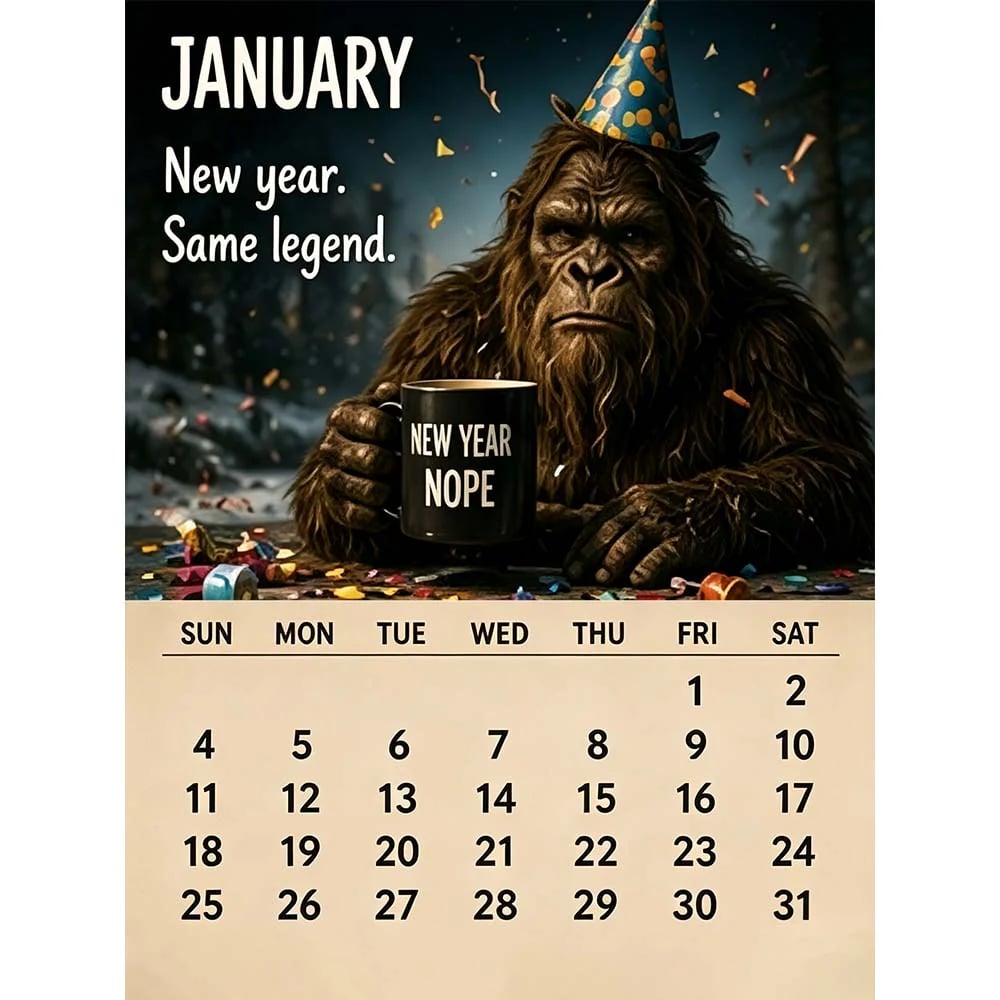 🔥 LAST DAY 70% OFF⭐2027 Bigfoot's Daily Life Calendar