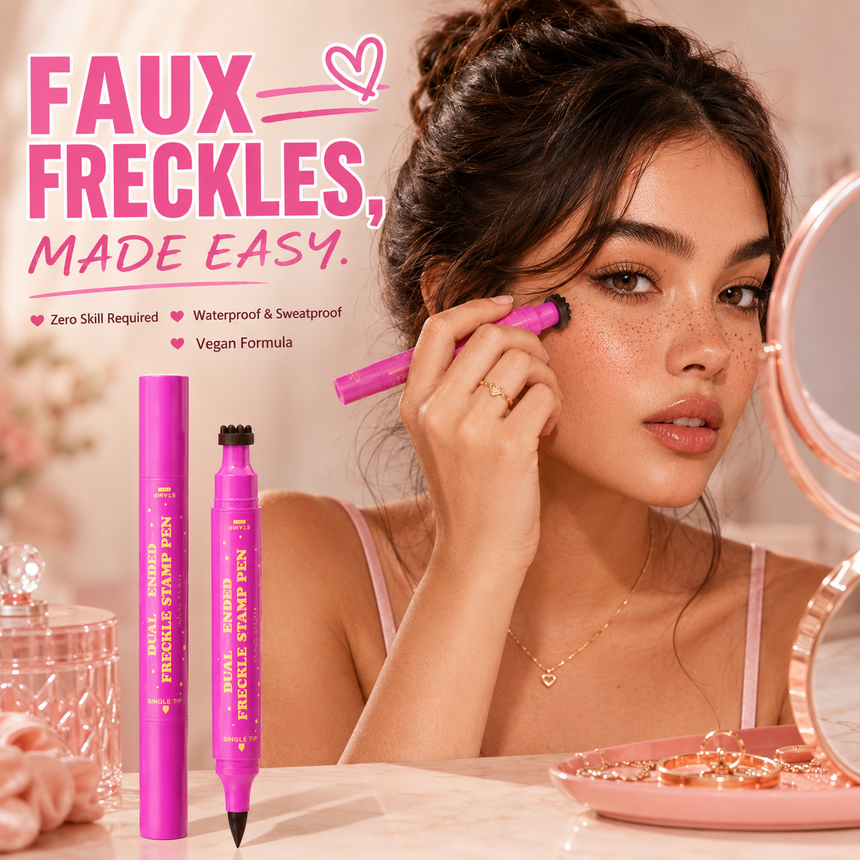 🔥Limited time 70% OFF🪄 Instant Sun-Kissed Vibe! Dual-Ended Freckle Pen