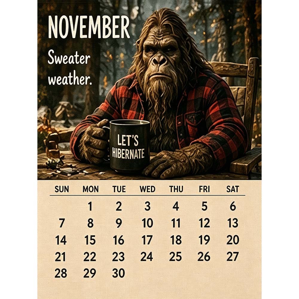 🔥 LAST DAY 70% OFF⭐2027 Bigfoot's Daily Life Calendar