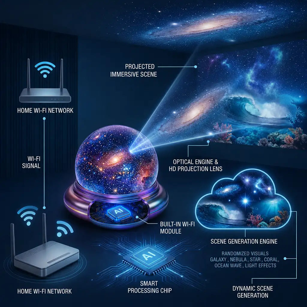 🔥Limited time 70% OFF-🔮Night Light Projector